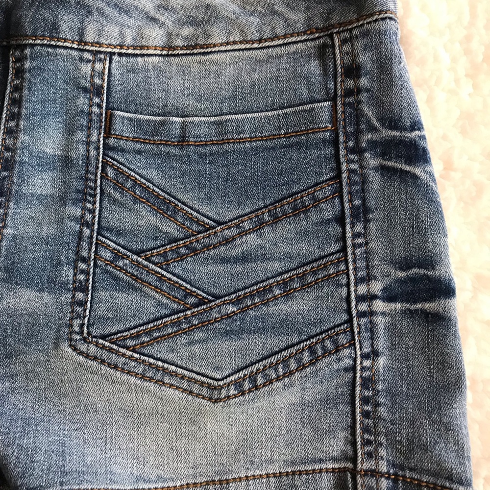New Mudd High Waist Denim Shorts Side Zip Festival - Picture 3 of 6